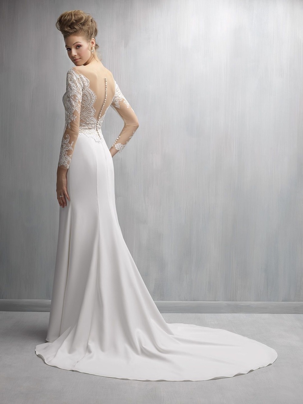Madison James Two-Piece Wedding Dress US Size 6